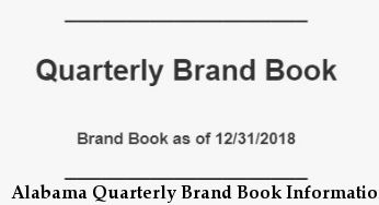 Alabama Quarterly Brand Book Information
